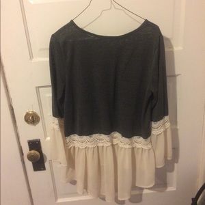 Grey top from Apricot Lane